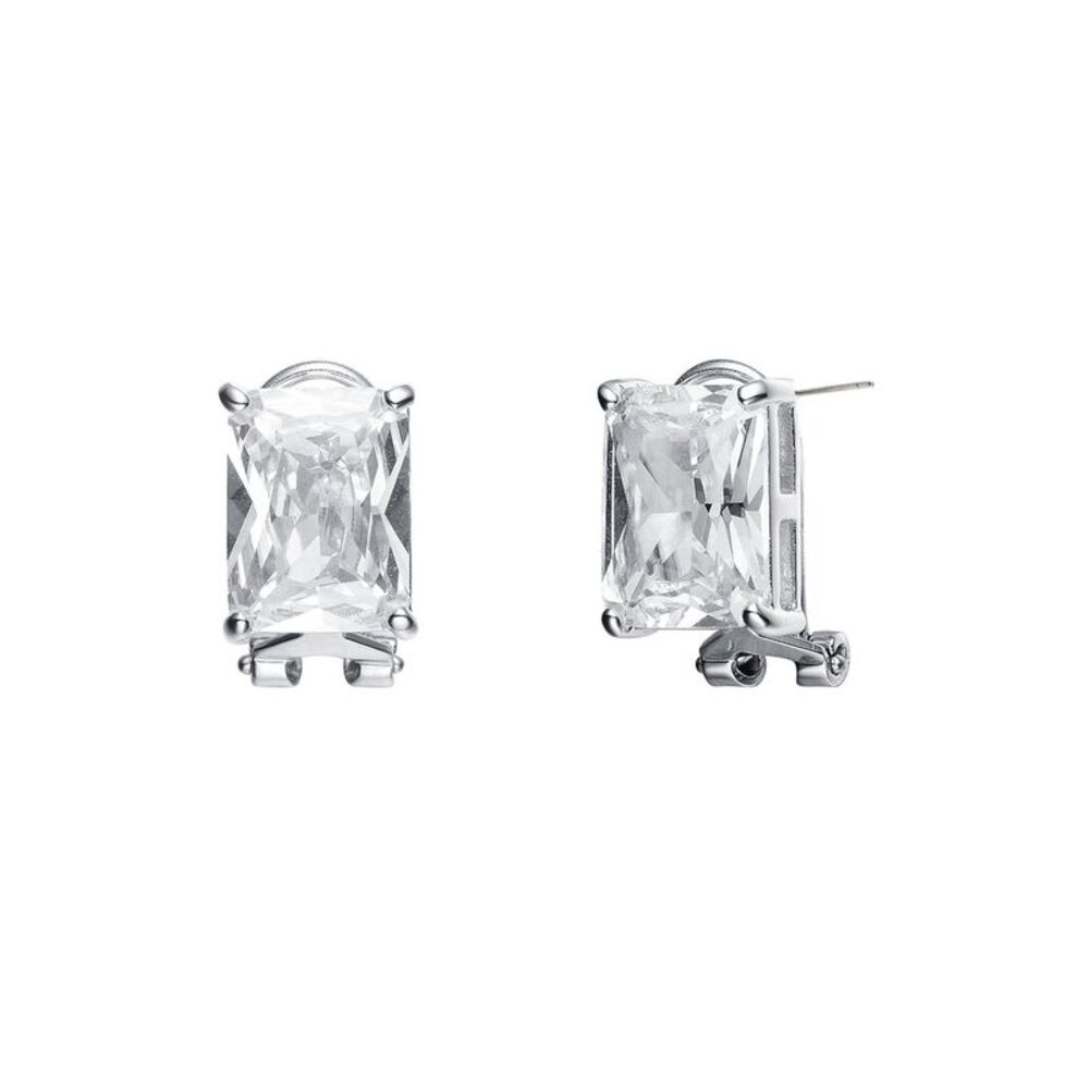 Genevive Silver Cz Studs